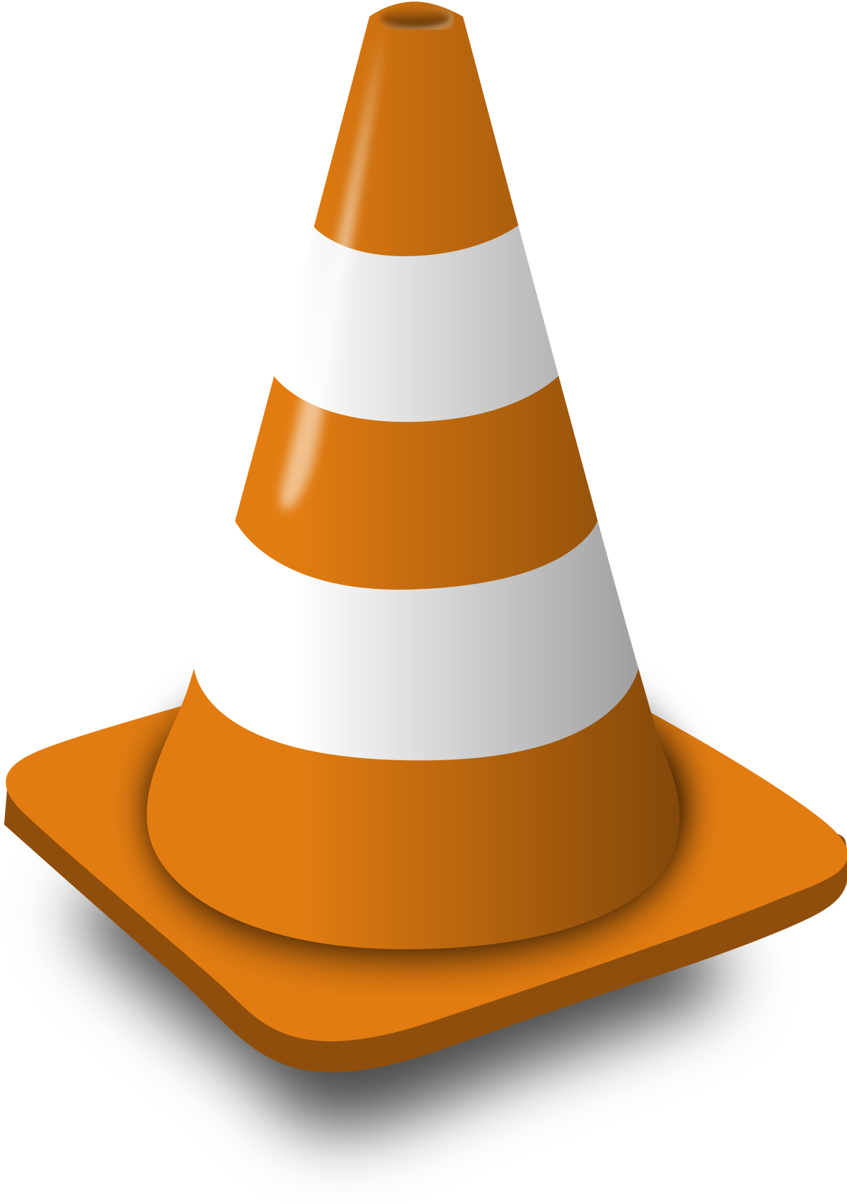Traffic Cone - Vlc Png Clipart (1200x1709), Png Download