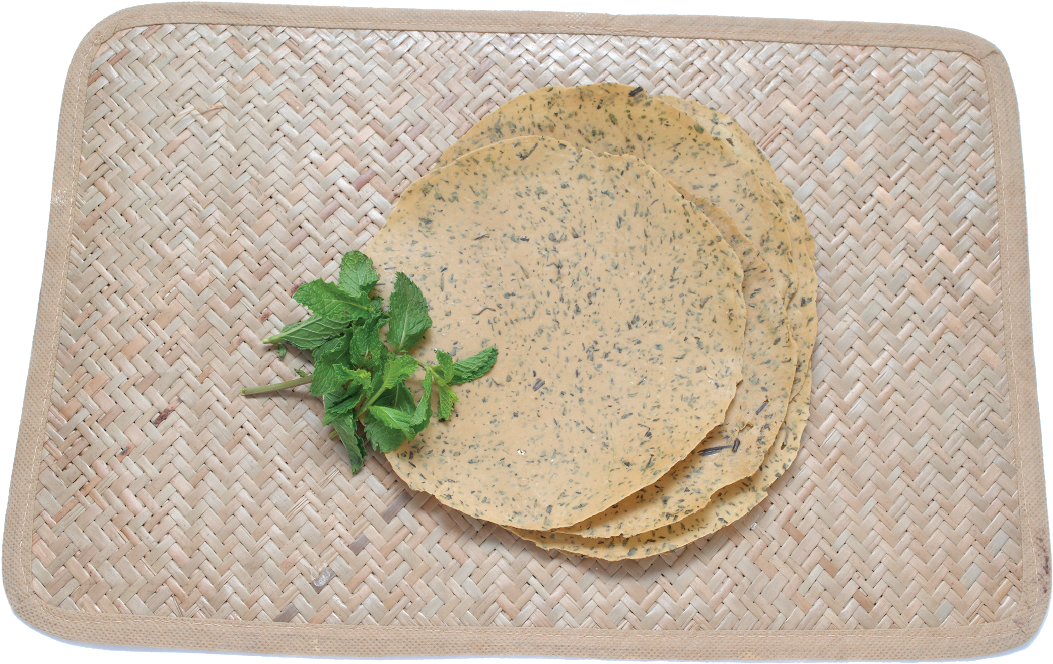 Mung Mint Papad - Corn Tortilla Clipart (2166x1450), Png Download
