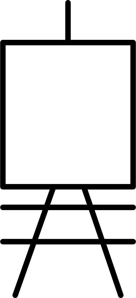Png File Svg - Paint Canvas Png Clipart (448x980), Png Download