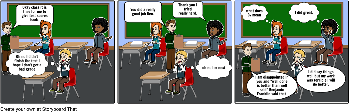 Benjamin Franklin Quote - Cartoon Clipart (1164x385), Png Download