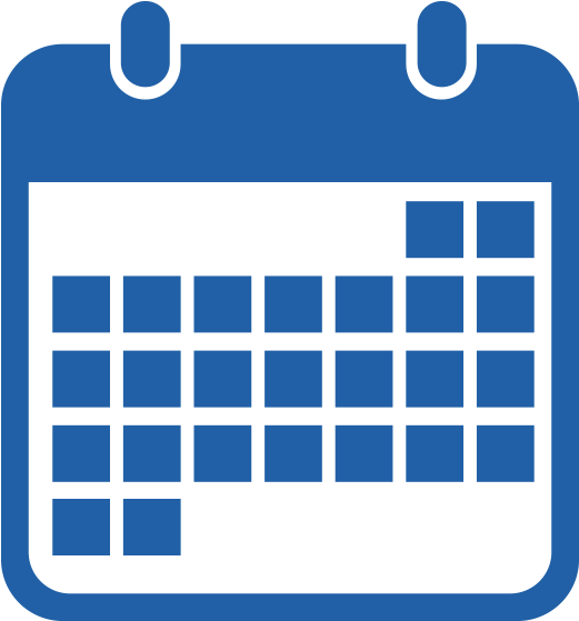 Edge Activities - Edge Funders - Blue Calendar Icon Png Clipart (863x726), Png Download
