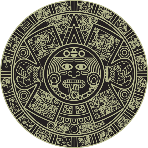 Aztec Calendar Clip Art - Aztec Calendar - Png Download (563x563), Png Download