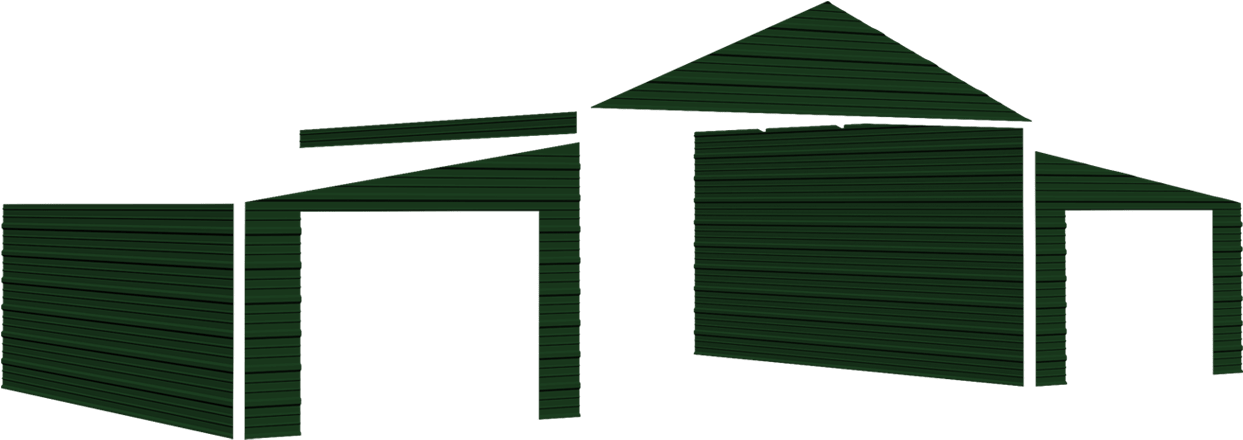 Evergreen - Garage Clipart (1920x786), Png Download