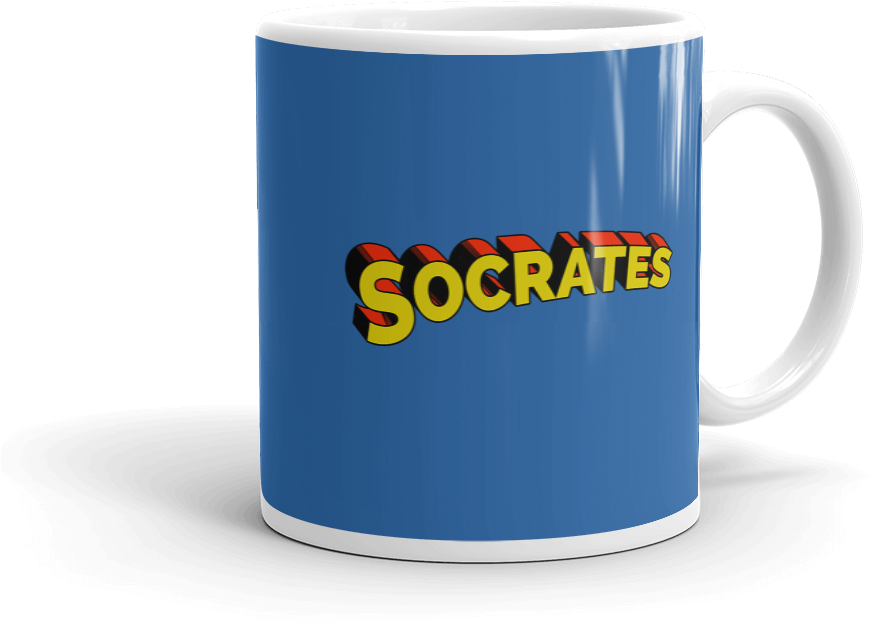 Super Socrates Mug - Beer Stein Clipart (1000x1000), Png Download