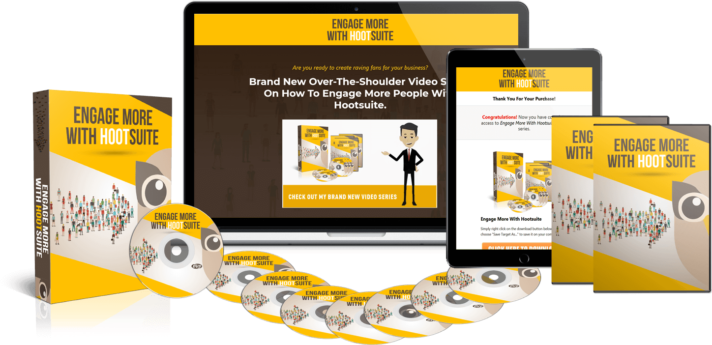 Engage More With Hootsuite Brand New Over The Shoulder - Online Advertising Clipart (1500x814), Png Download