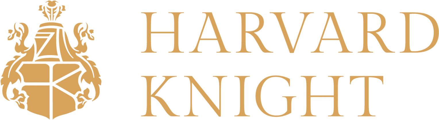 Harvard Knight Logo Landscape Gold Clipart (1611x500), Png Download