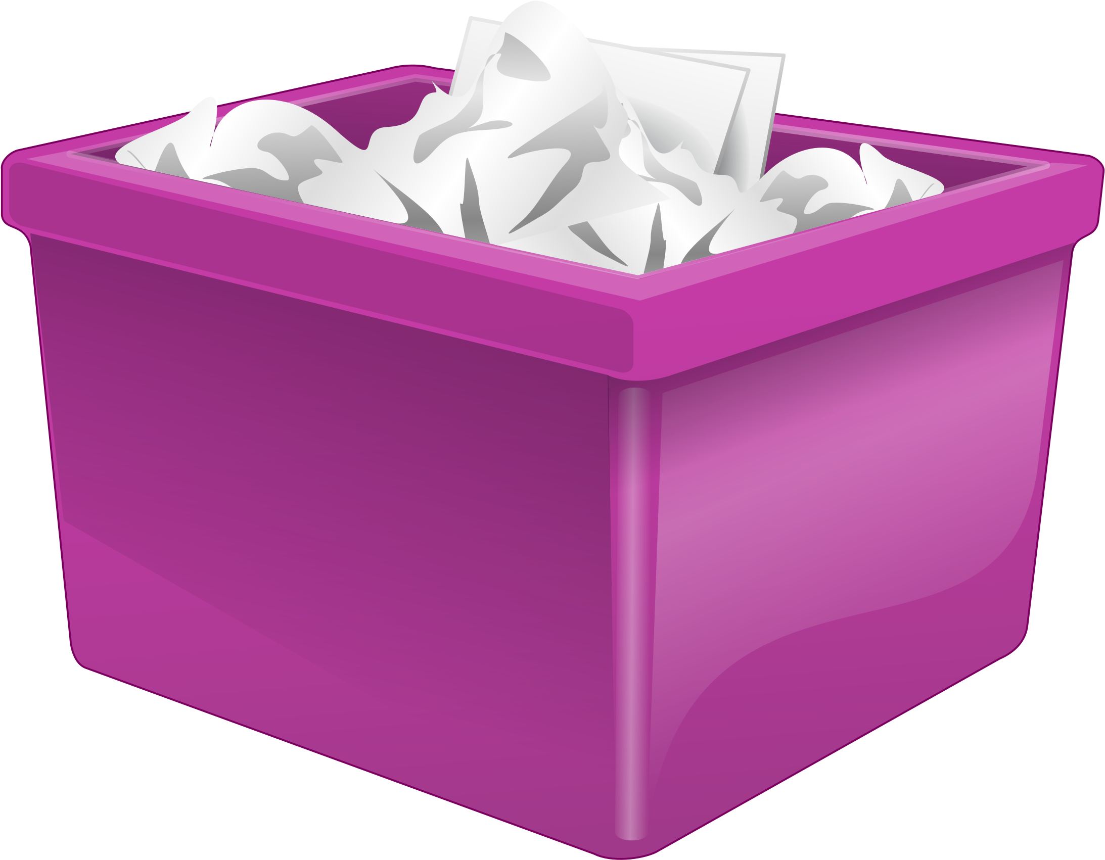 How Much Is A Dumpster Rental - Recycle Bin Clipart (640x498), Png Download