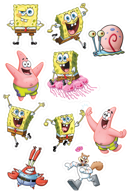 Sticky Lickits Edible Food Stickers - Cartoon Clipart (467x700), Png Download