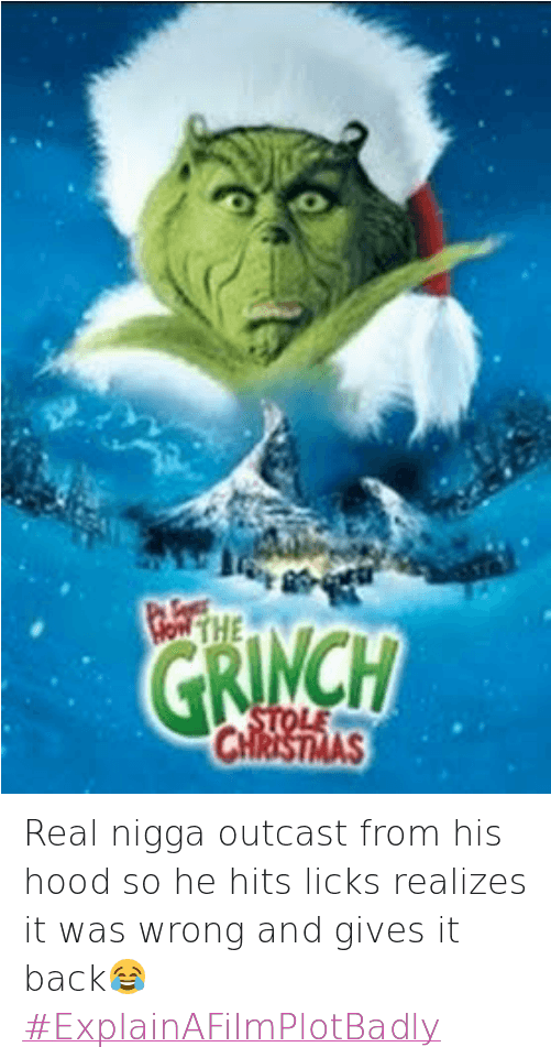 Christmas, Crime, And Dr - Dr Seuss How The Grinch Stole Christmas Full Screen Clipart (500x961), Png Download