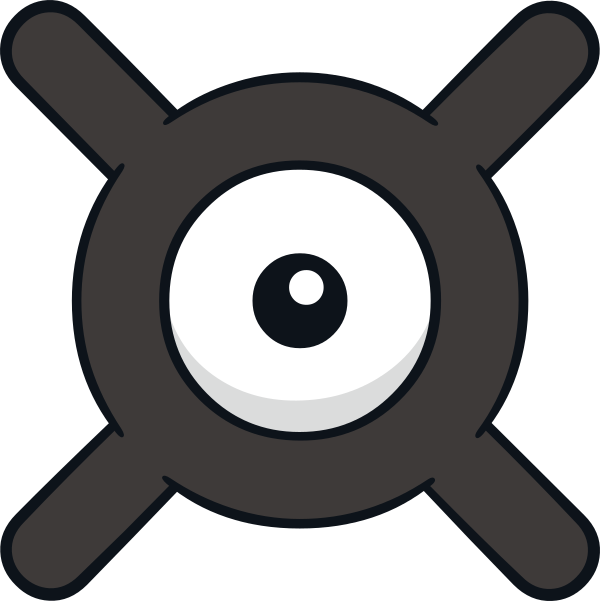 Tm Moves Unown-x Can Learn - Unown X Clipart (600x601), Png Download