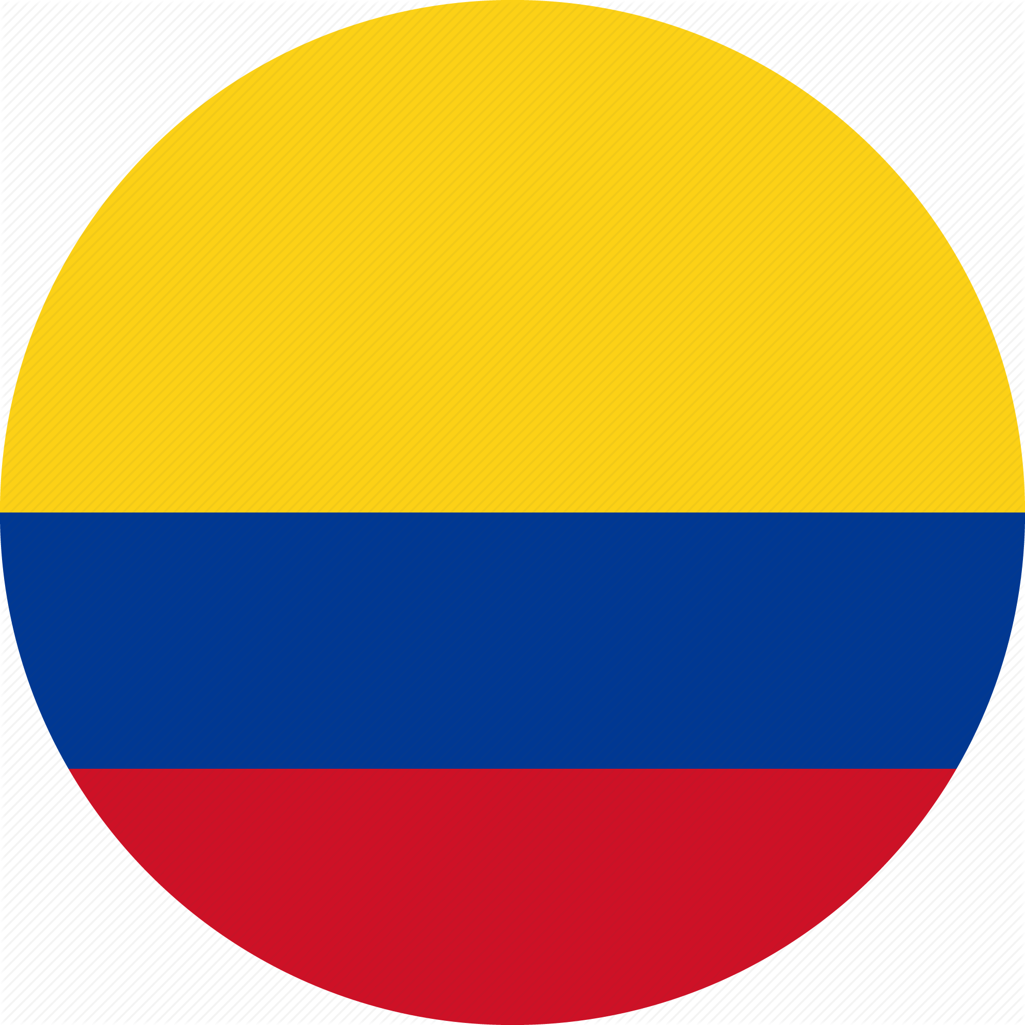 Colombia Png - Colombia Flag Icon Clipart (2000x2000), Png Download