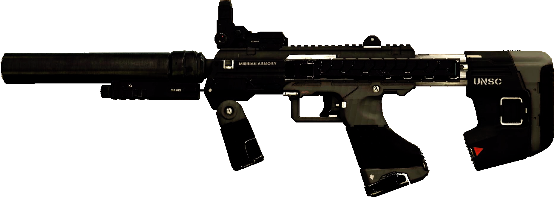 Smg , - Halo Smg Clipart (1920x774), Png Download