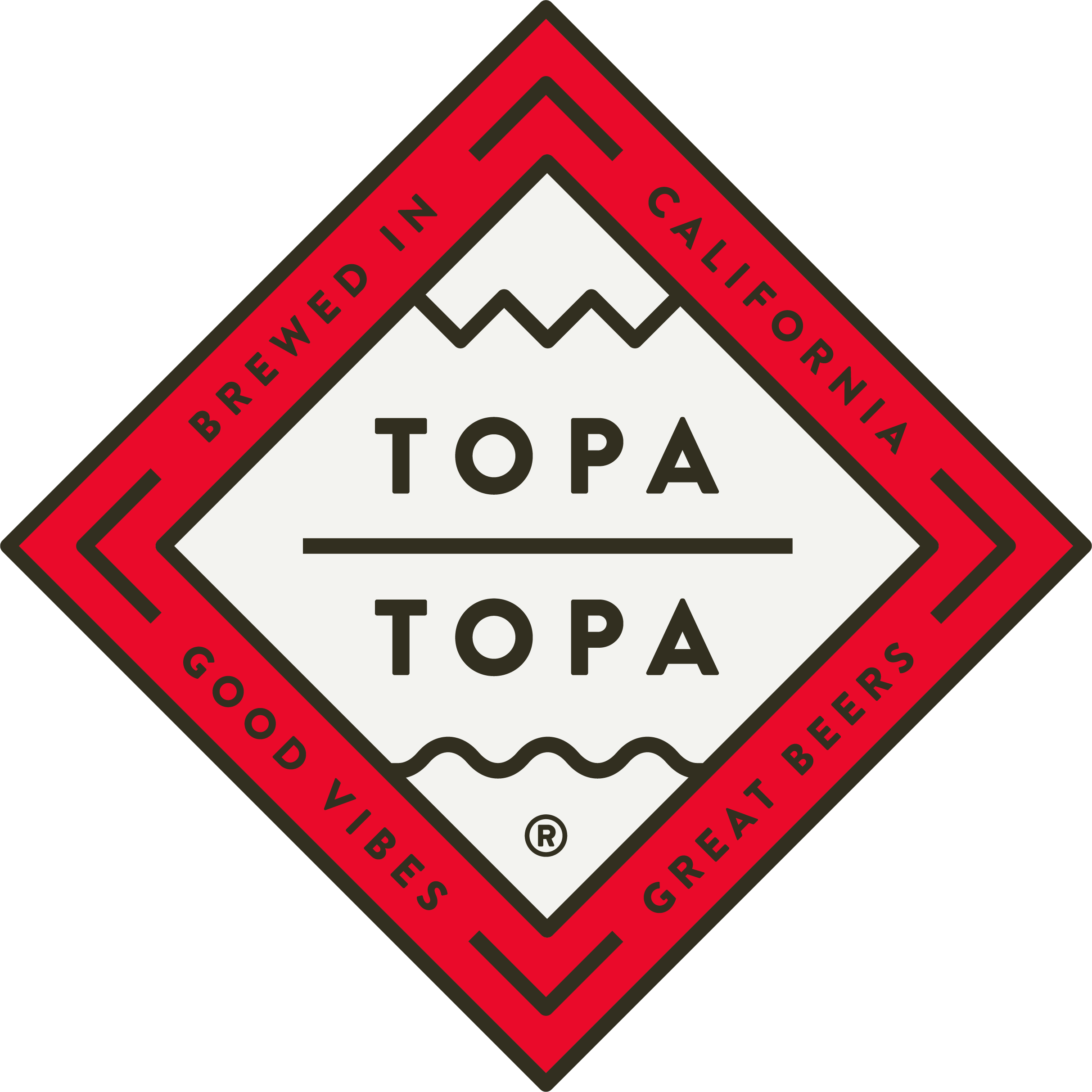 Topa Topa Registered Logo-fullcolor - Topa Topa Brewery Logo Clipart (2426x2426), Png Download
