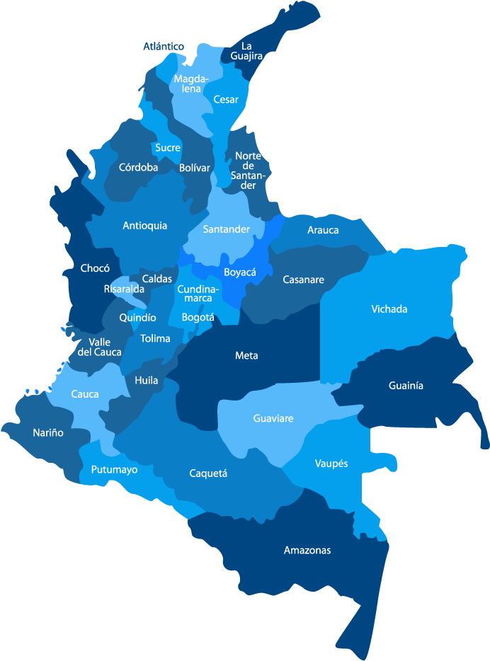 Colombia - Thematic Map Of Religion In Colombia Clipart (718x946), Png Download
