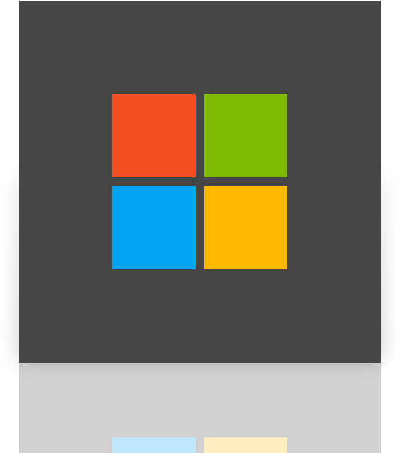 Microsoft, Logo, Mirror, Alt, New Icon - Windows 8 2018 Edition Clipart (640x640), Png Download
