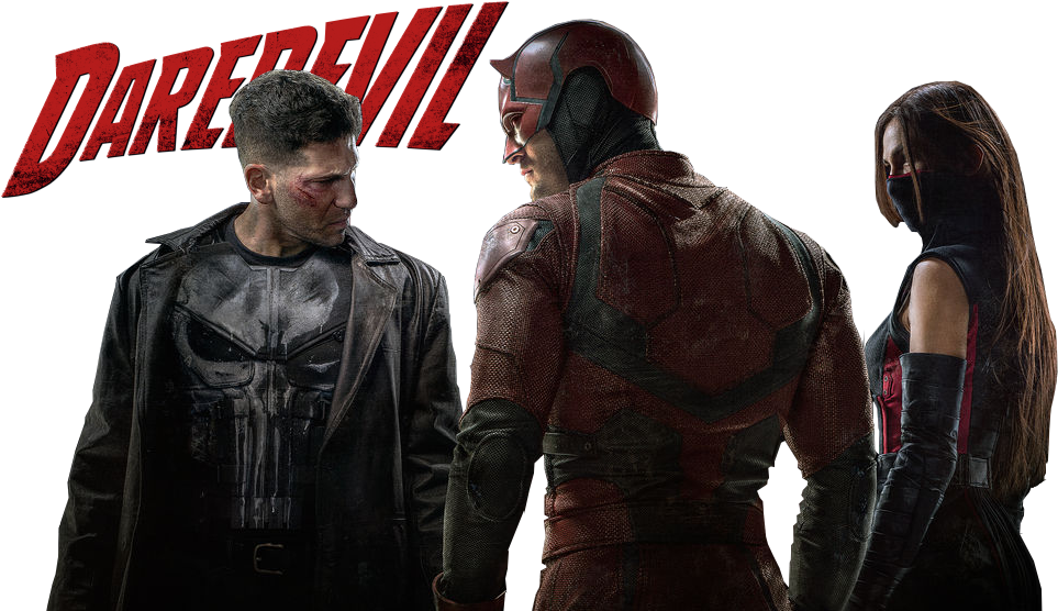 Daredevil Iron Fist Marvel - Daredevil Punisher Clipart (1000x562), Png Download