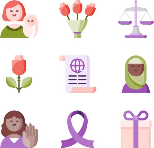 Women's Day Clipart (600x564), Png Download