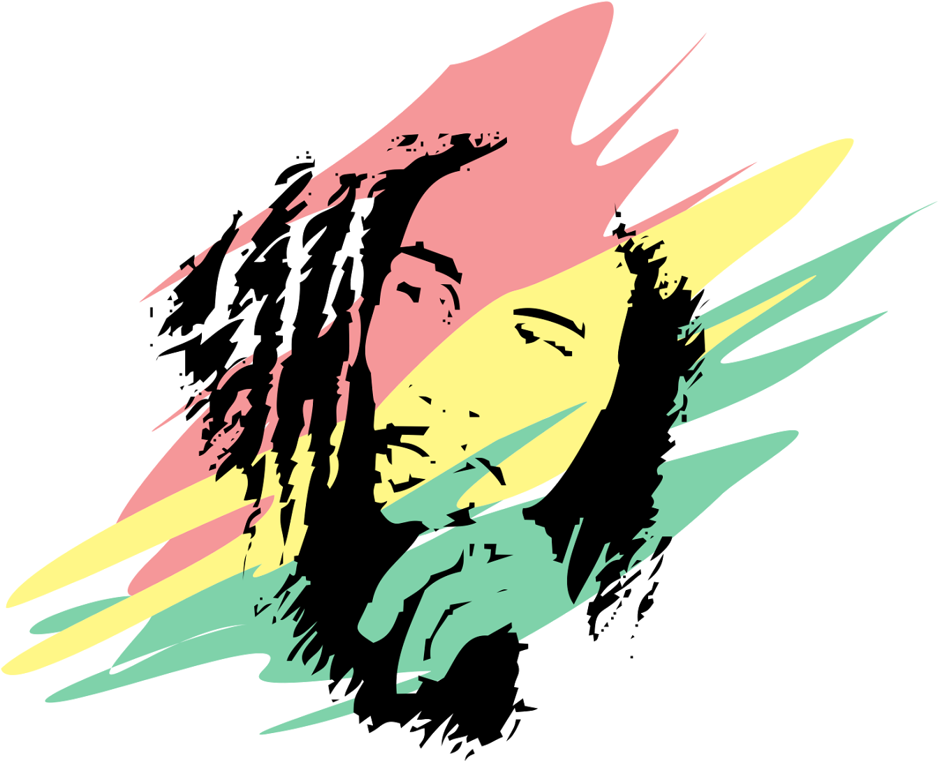 Best Art Bob Marley Rasta Wallpaper Hd Quality - Bob Marley Clip Art - Png Download (1600x1136), Png Download