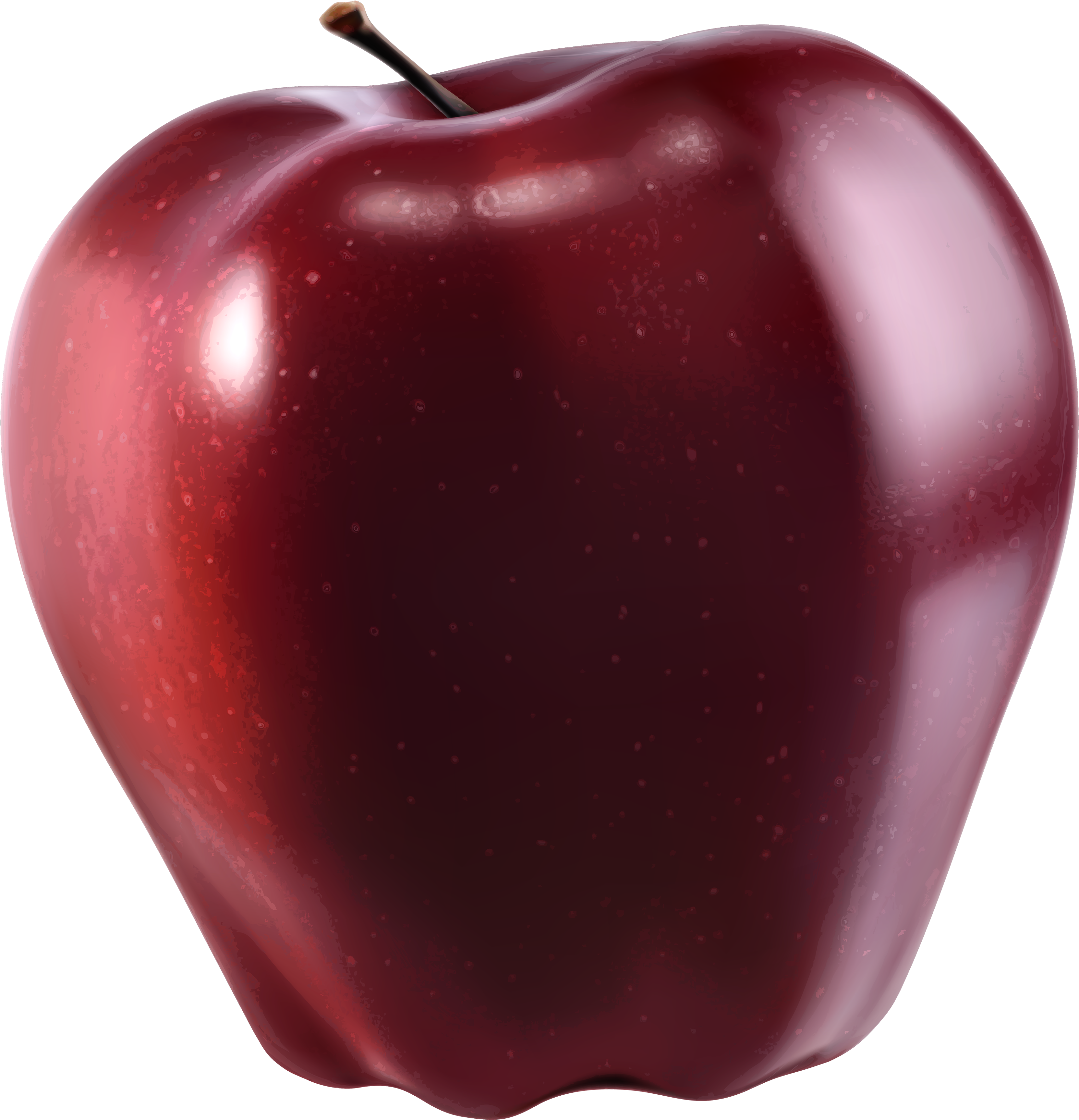 Vector Transparent Red Apple Png Clipart Best Web (3439x3566), Png Download