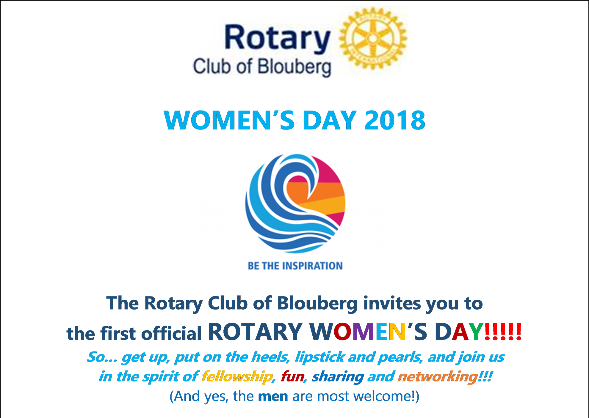 Women's Day - Rc Blouberg - Rotary International Clipart (1980x1407), Png Download