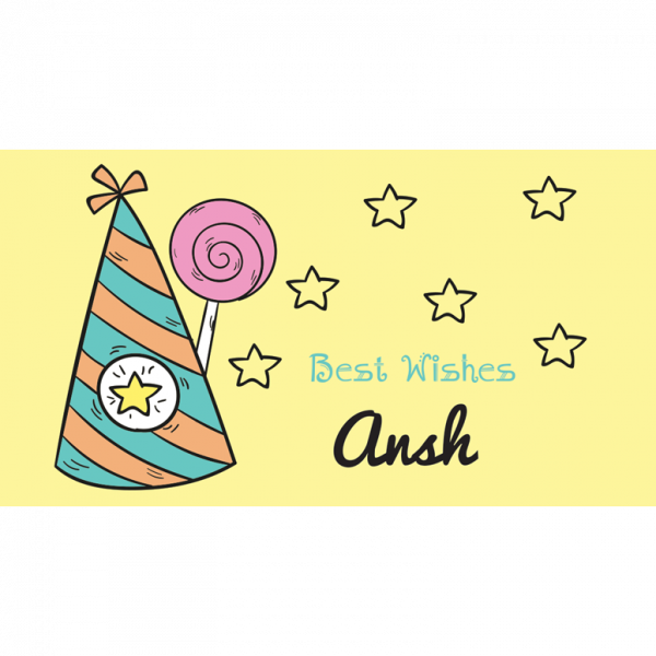 Birthday Cap Tag - Circle Clipart (600x600), Png Download