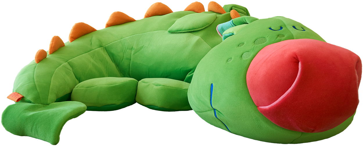 Stuffed Animal,dragon,seat Bear - Child Clipart (1280x609), Png Download