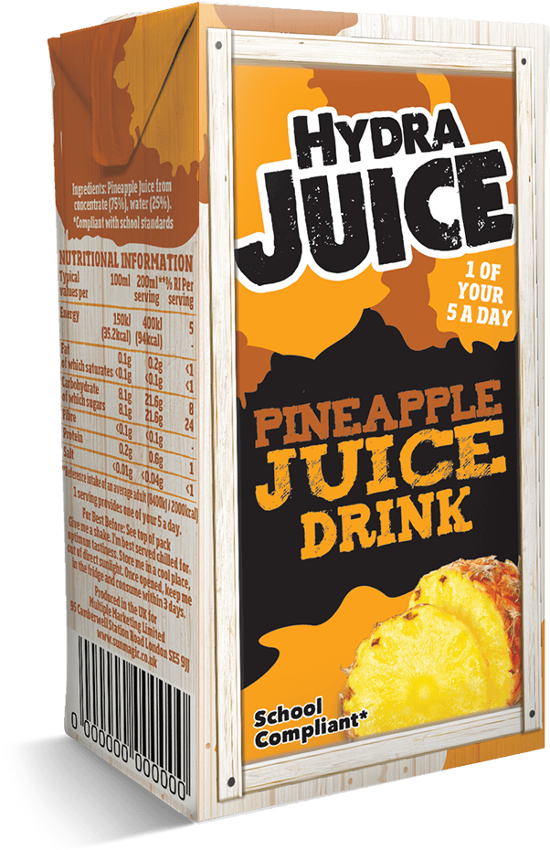 Hydra Juice 75% Pineapple Juice Drink 200ml - Corn Flakes Clipart (1200x938), Png Download