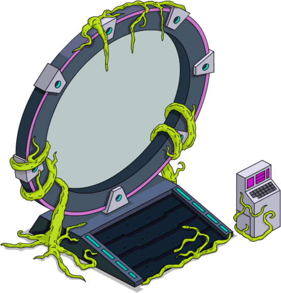 Tapped Out Portal To Rigel 7 - Simpsons Rigel 7 Clipart (553x577), Png Download