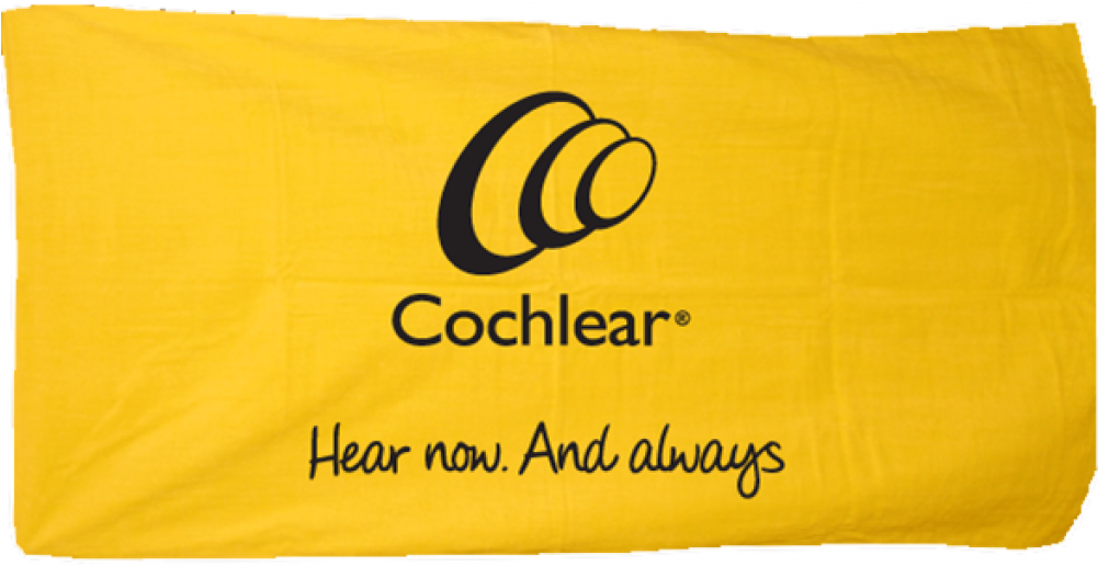 Muf155-cochlear Beach Towel - Cochlear Limited Clipart (1000x1330), Png Download