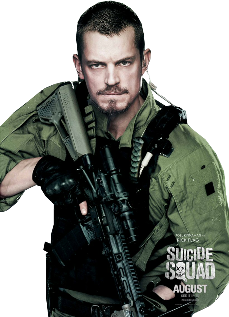 Png Esquadrão Suicida - Rick Flag Suicid Squad Clipart (740x1079), Png Download