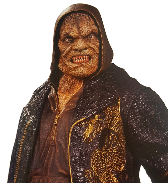 Killer Croc Statue - Leather Jacket Clipart (600x600), Png Download