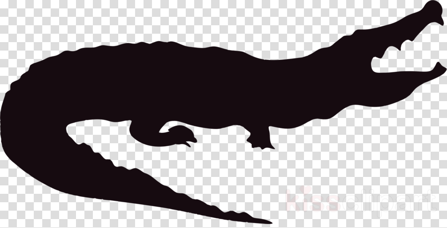 Alligator Silhouette Clipart Alligators Crocodile Clip - Brown Watercolor Banner Png Transparent Png (900x460), Png Download