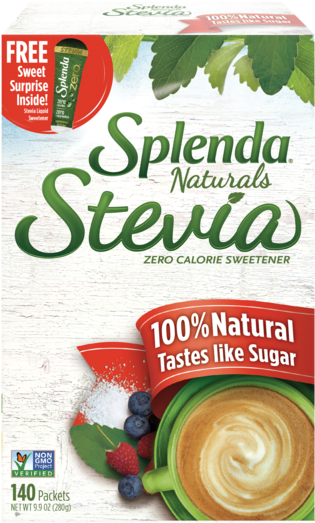 Splenda® Naturals Stevia Sweetener, Packets - Splenda Clipart (600x600), Png Download
