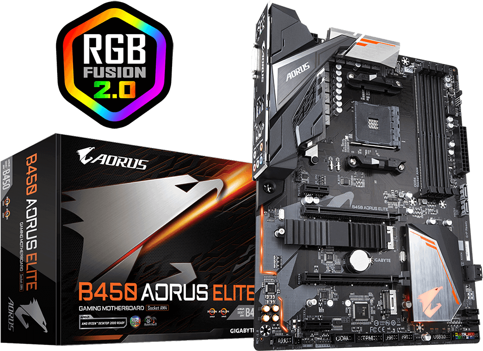 Aorus B450 Elite Clipart (1000x1000), Png Download