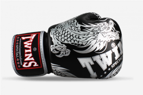 Twins Special Flying Dragon Gloves - Fbgv 49 Twins Special Boxing Gloves Dragon Blue White Clipart (600x600), Png Download