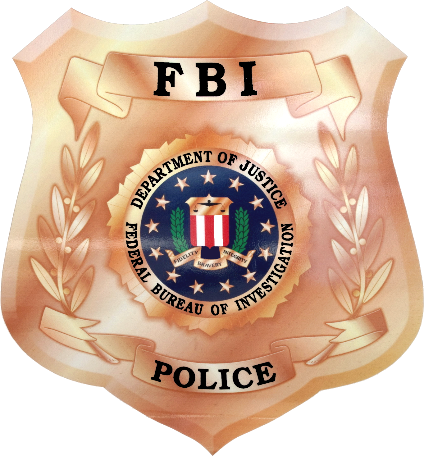 Fbi Png - Fbi Police Badge Clipart (1365x1468), Png Download