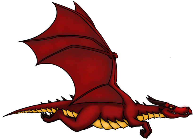 , Flying Dragon, Bright - Dragon Flying Gif Png Clipart (822x972), Png Download