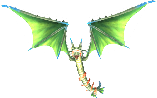 [update] Green Flying Dragon Monster - Illustration Clipart (640x480), Png Download