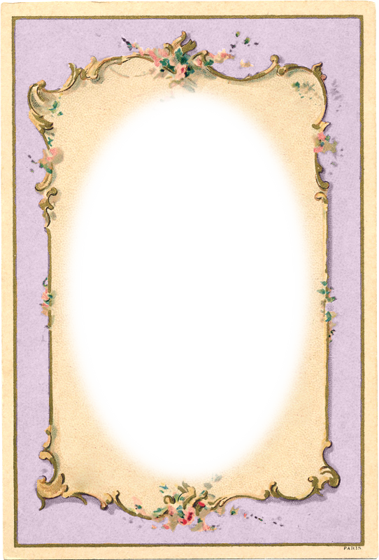 Vintage Frame ~ Zibi Vintage Scrap - Mamakins Sweet Rose Of Thorns Clipart (542x800), Png Download