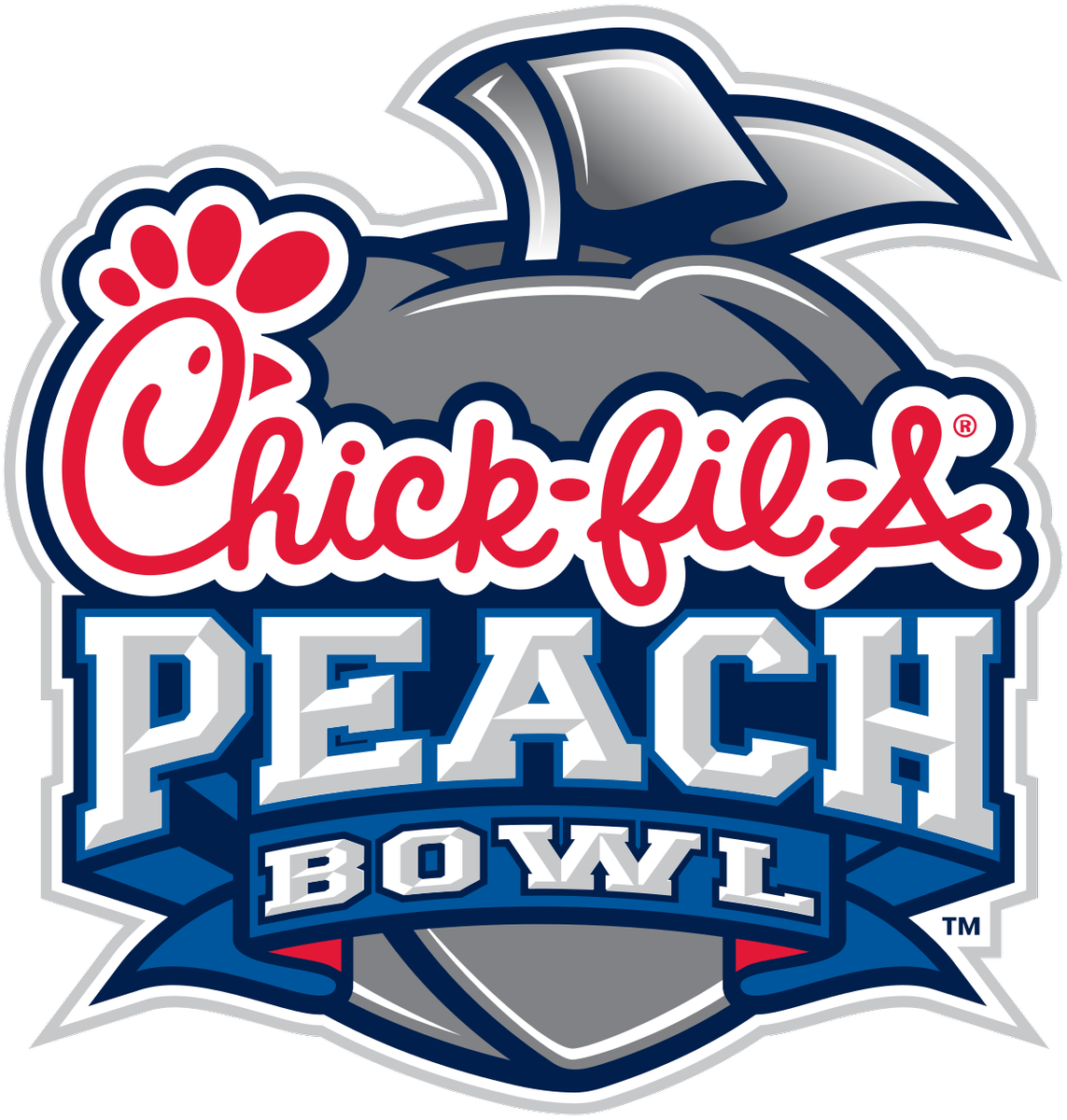 13 Aug - Chick Fil A Peach Bowl Logo Clipart (1143x1200), Png Download