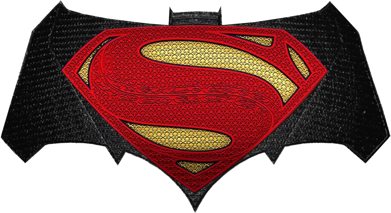 Batman Superman Logo Transparent Clipart Free Download - Batman Dawn Of Justice Logo Png (1332x727), Png Download