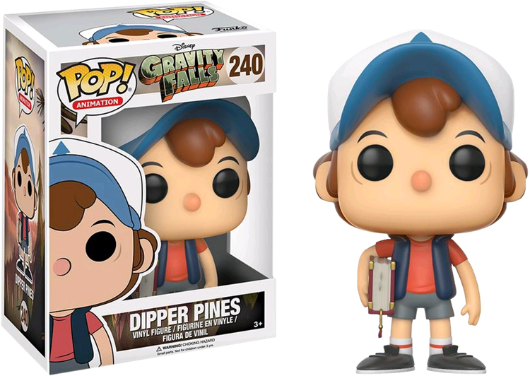 Funko Pop Disney Gravity Falls - Dipper Pines Funko Pop Clipart (750x532), Png Download