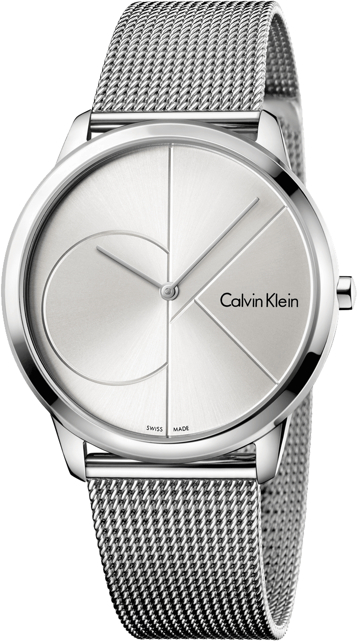 Calvin Klein Calvin Klein Minimal - Calvin Klein Women Watch Silver Clipart (1100x1800), Png Download