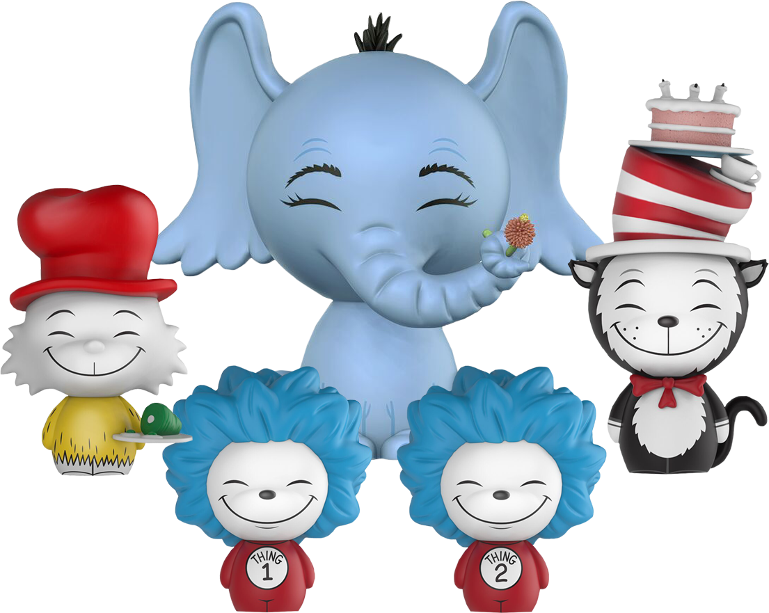 1 & Thing - Funko Dorbz Cat In The Hat Clipart (1105x881), Png Download