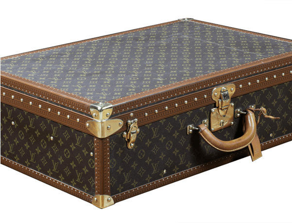 Louis Vuitton Suitcase - Malle Louis Vuitton Vintage Clipart (600x600), Png Download