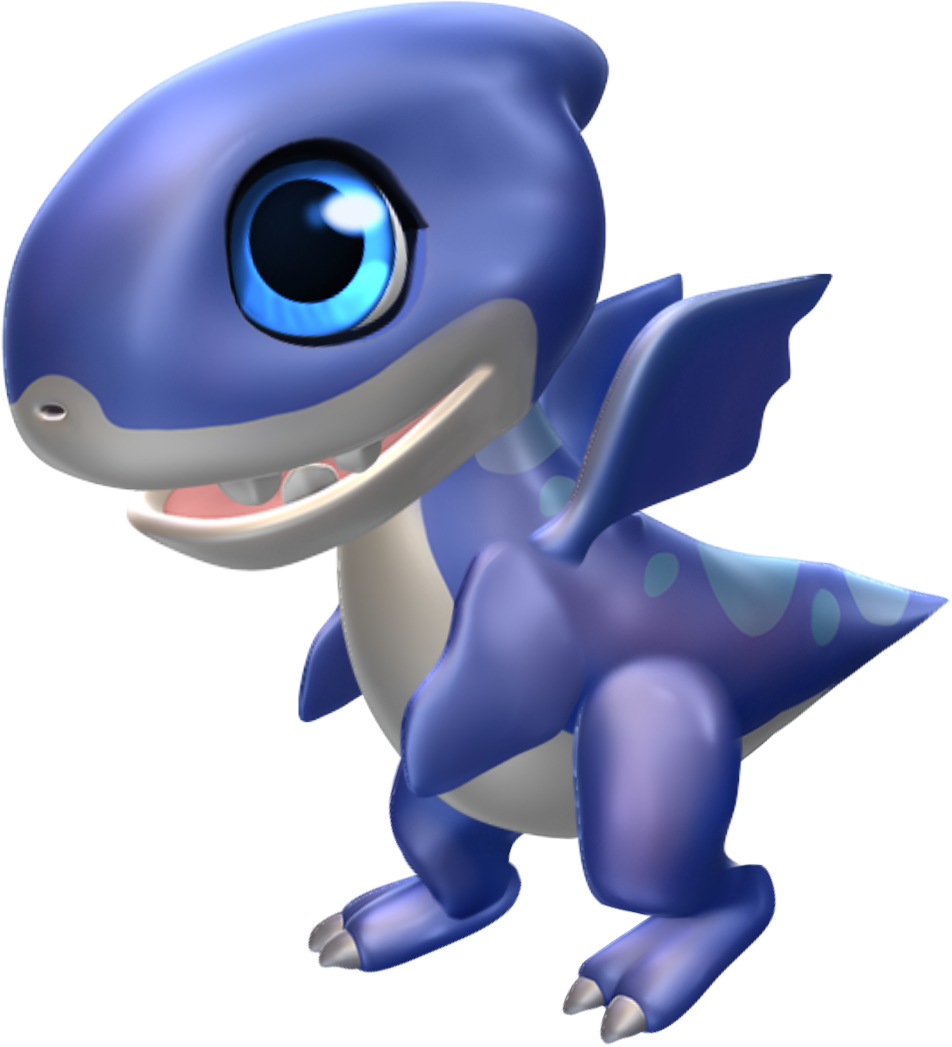 Jaws Dragon Baby - Dragon Mania Legends Dragon De Tiburon Clipart (952x1047), Png Download
