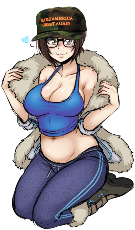 Make America Greatagain Overwatch Vertebrate Cartoon - Cartoon Clipart (600x821), Png Download