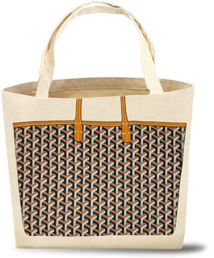 Does Louis Vuitton Lack A Sense Of Humour The Parody - Canvas Tote With Goyard Print Clipart (515x600), Png Download