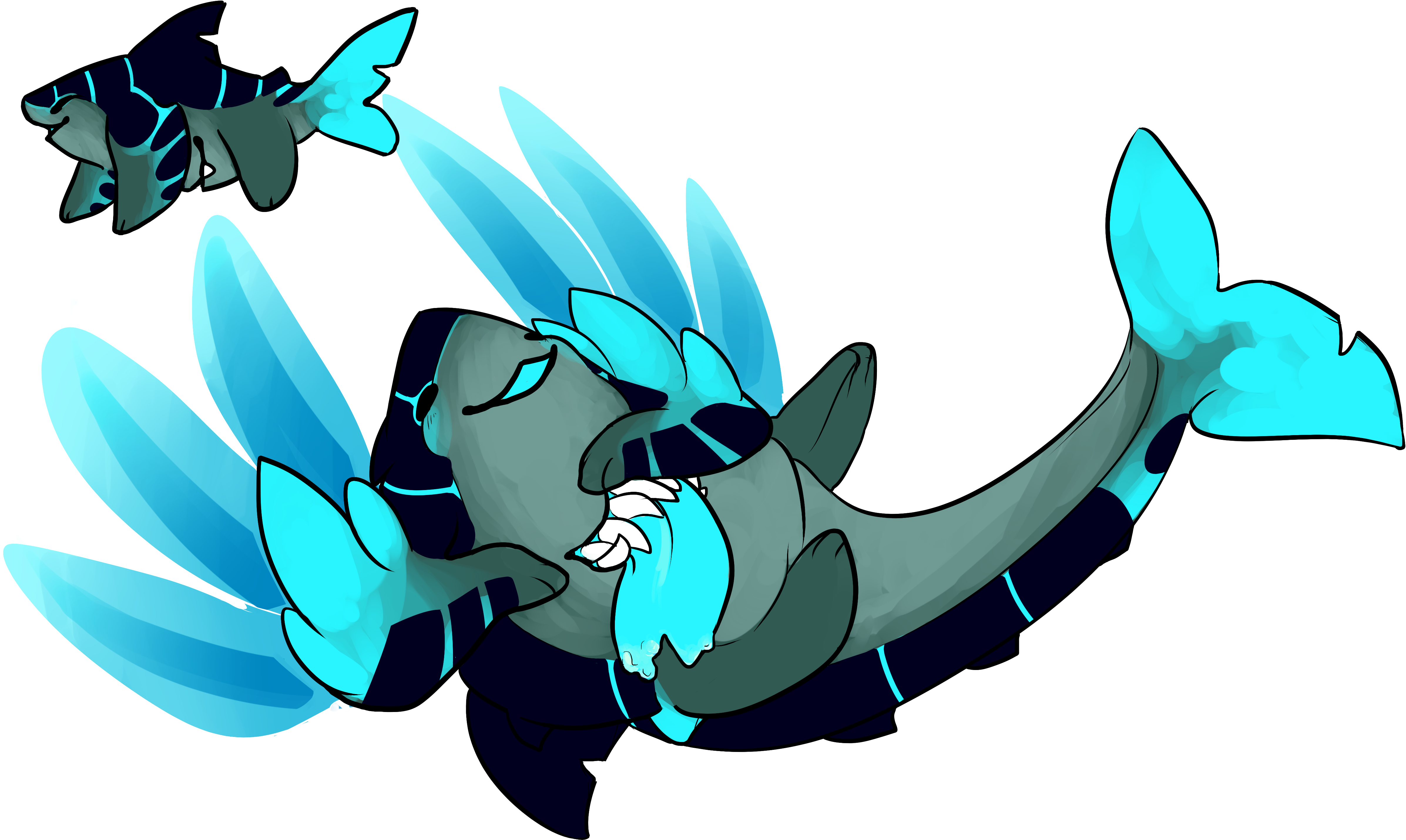 Nak Nak Nak With 2 Mouths - Cartoon Clipart (5000x3100), Png Download