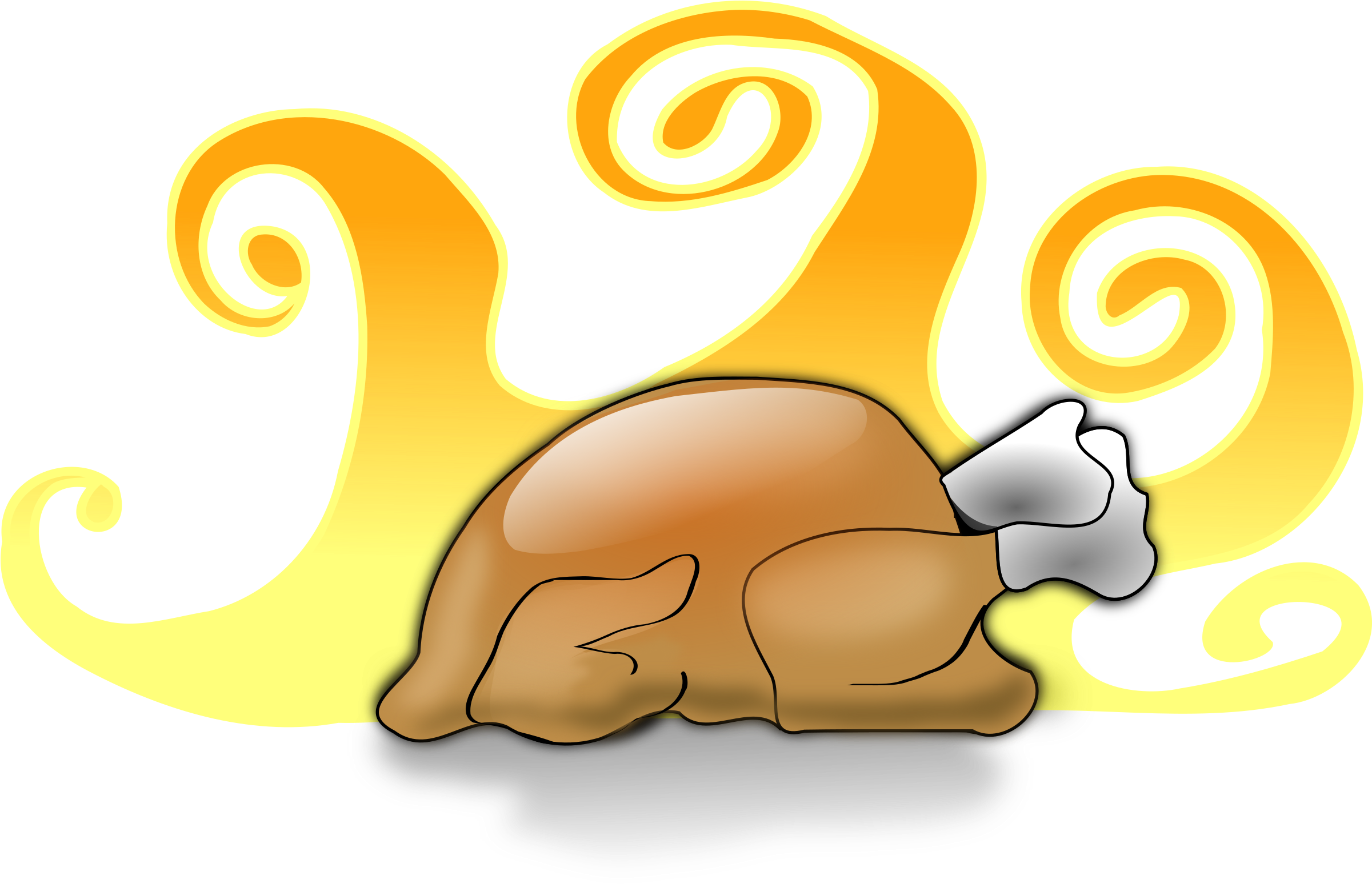 Microsoft Office Thanksgiving Clip Art - Clip Art Cooked Turkey - Png Download (2401x1548), Png Download